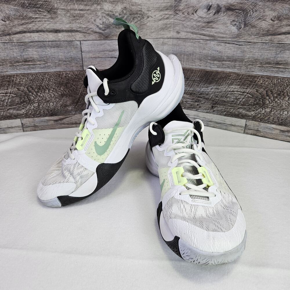 Nike Mens 10.5 Giannis Immortality 2 Shoes White Black Volt DM0825-101 Sneaker - Picture 2 of 16